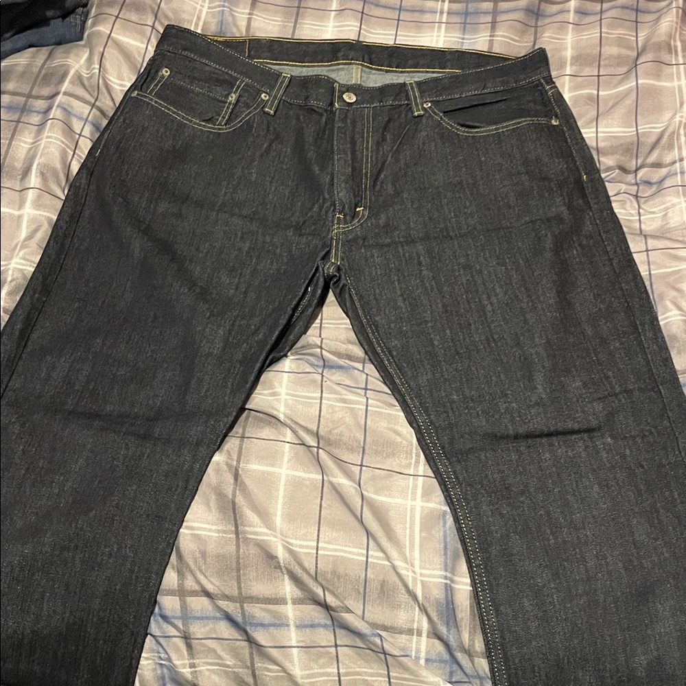 Signature by Levi Strauss Men's Dark Blue Jeans